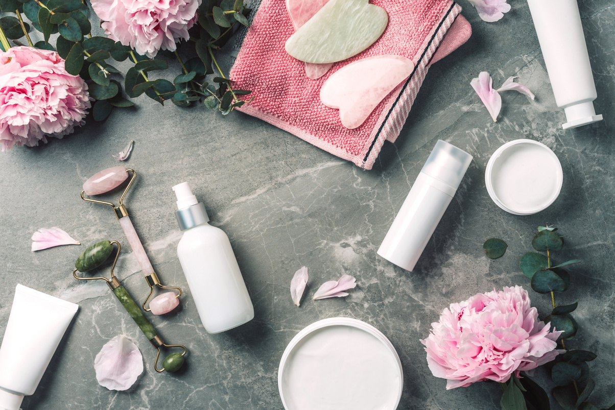 Cosmetic Products on a Table